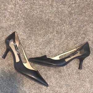 Ralph Lauren Black leather heels